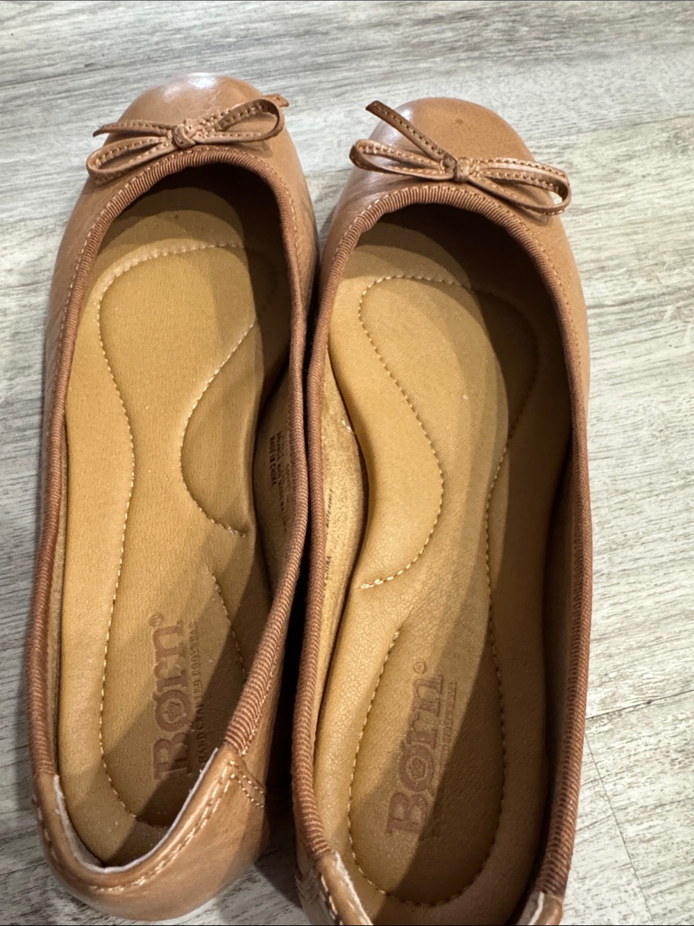 Born Brin  Women's Tan/almond Ballet Flats Size 7.5 - Picture 7 of 8